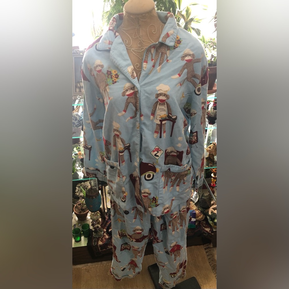 2 piece Pajama Set, 100% Cotton, Size XL.